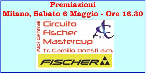 Circuito Regionale Master 2016/17 – Sabato 6 Maggio le Premiazioni a Milano