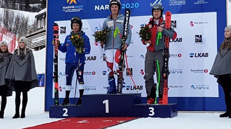 Sci alpino: Simon Talacci è argento nella libera dei mondiali junior di Narvik